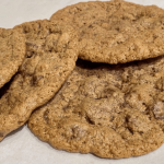 Gluten-free and vegan crispy thin chocolate chip cookies