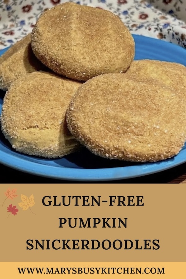 gluten-free pumpkin snickerdoodles