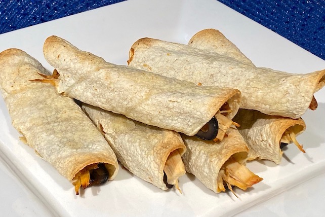 Baked chicken taquitos that are gluten, egg, nut, and soy-free