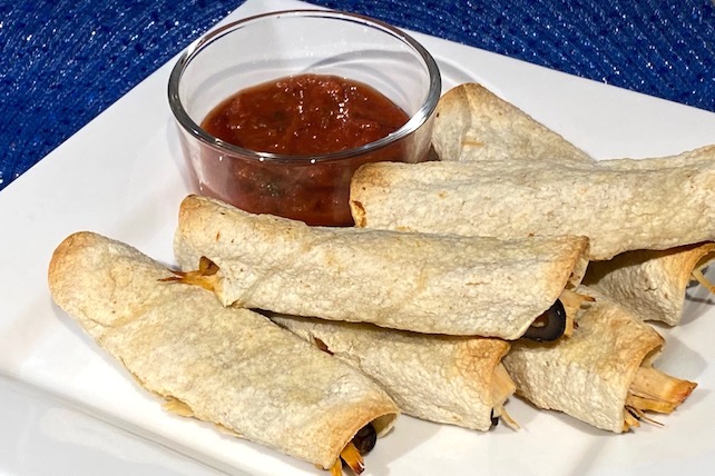 Baked chicken taquitos that are gluten, egg, nut, and soy-free