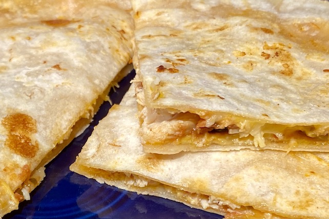 Easy chicken quasadillas