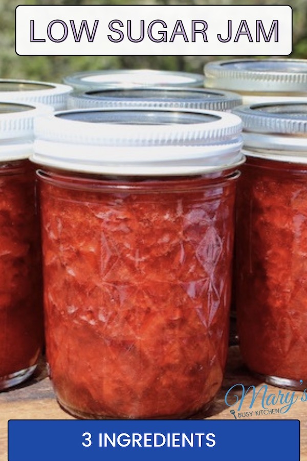 Easy no-cook freezer jam with less sugar