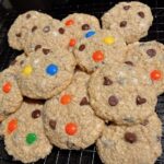 quinoa and oat monster cookies with peptides allergy-friendly options
