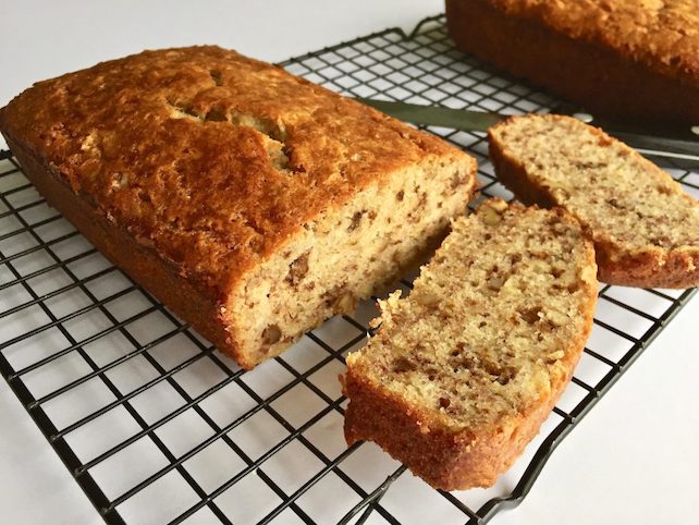 The best tasting traditional banana bread with gluten, dairy, and egg-free options