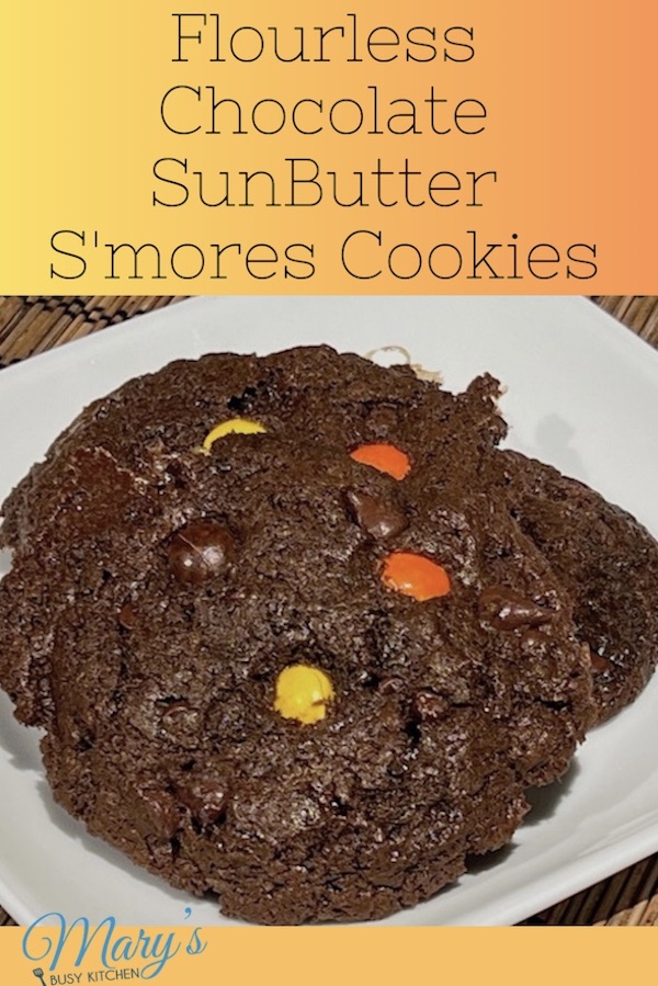 flourless sunbutter s'mores cookies