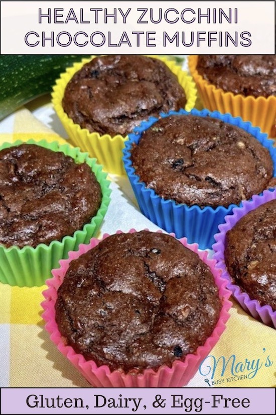 healthy vegan zucchini chocolate muffins