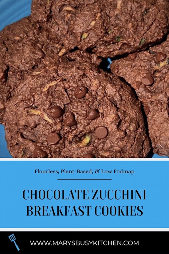 chocolate zucchini breakfast cookies
