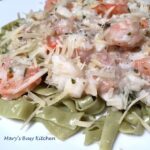seafood fettuccini with gluten-free pasta