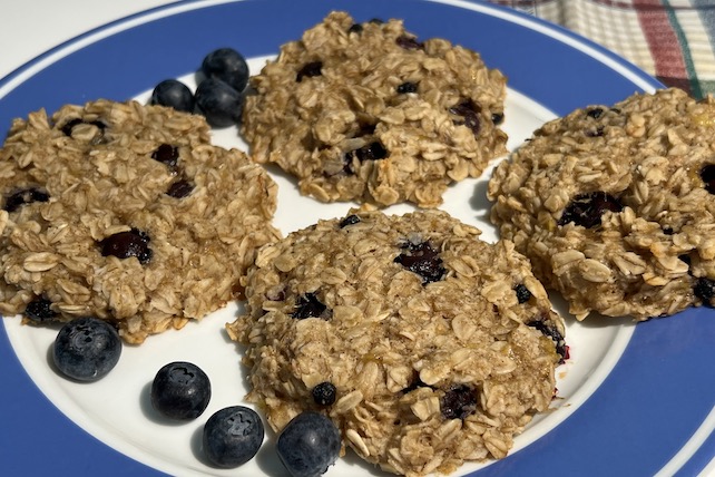 Blueberry And Oat Breakfast Cookies ~ GF & Protein-Rich