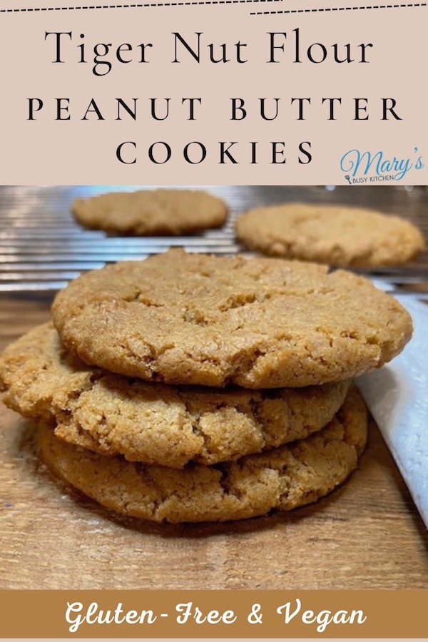 tiger nut flour peanut butter cookies