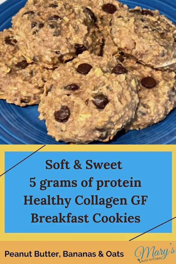healthy collagen breakfast cookies, gluten, dairy, soy, and corn-free Low FODMAP