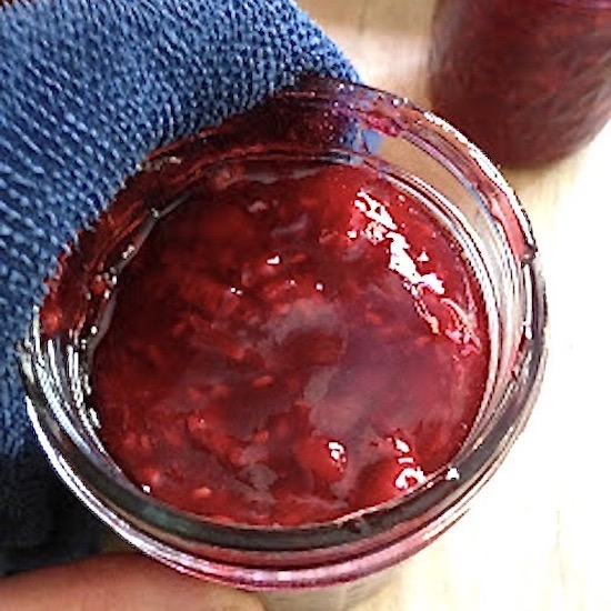 making homemade freezer jam