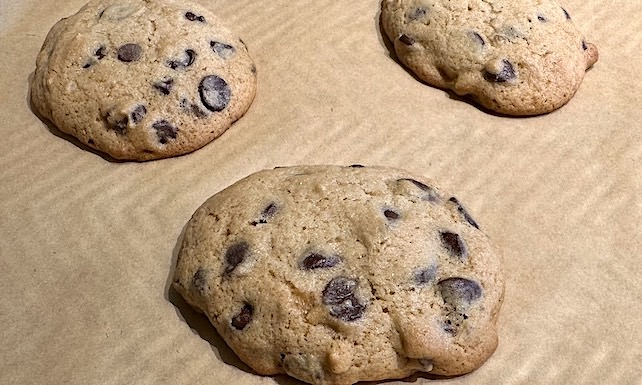 soft gluten-free chocolate chip cookies with honey