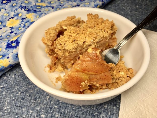 Asian pear apple crisp with allergy-friendly and vegan options