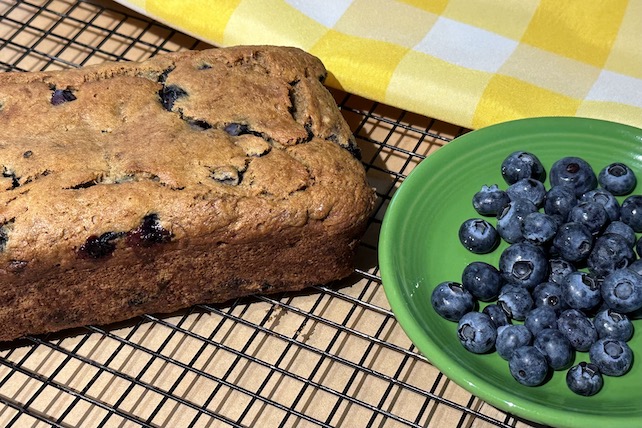 gf vegan banana blueberry bread