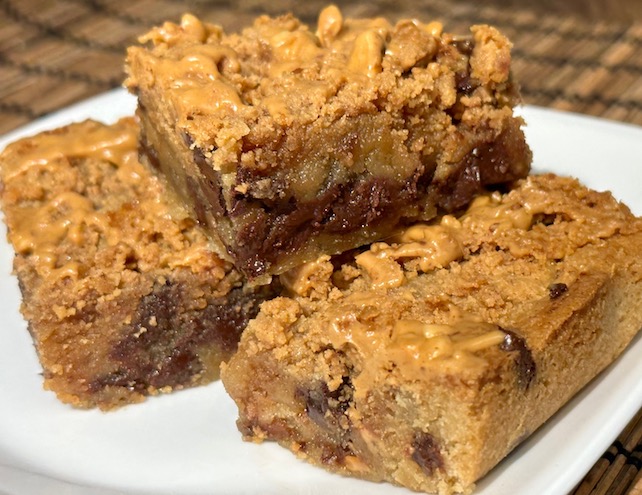 peanut butter swirl bars