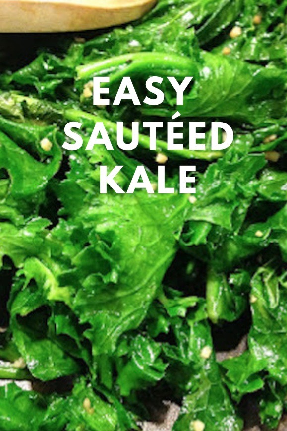 healthy and quick and easy sautéed kale
