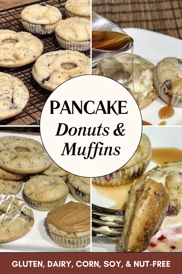 easy pancake donuts and muffins. Allergy-friendly