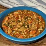 grain-free ground turkey and vegetable soup