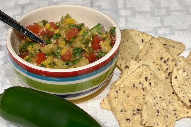 Pineapple Salsa with mango and tomatoes- easy and delicious