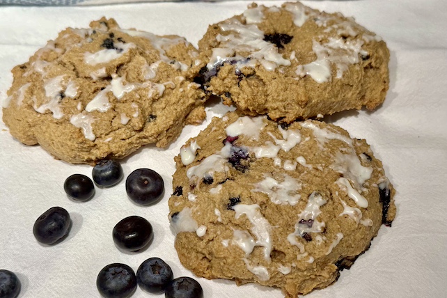 Easy Sweet Potato Scones With Blueberries