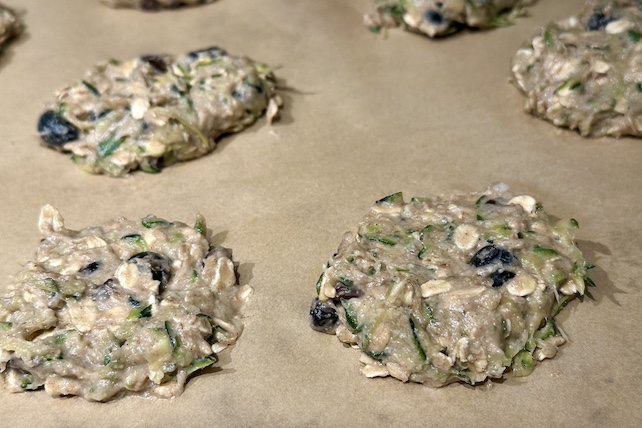 blueberry zucchini breakfast cookies