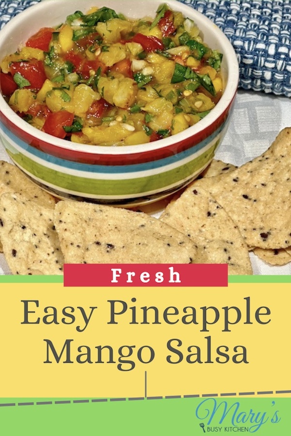 easy pineapple mango salsa