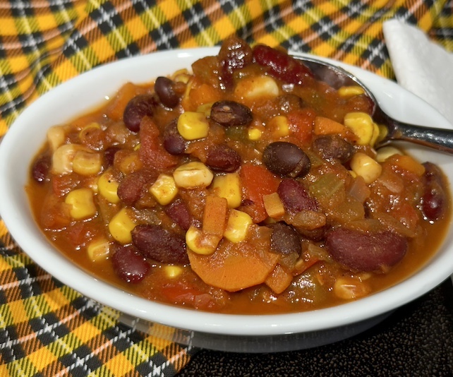 Farmer’s Market Black Bean Chili ~ Meatless