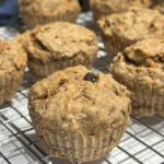 carrot cake muffins, gluten, dairy, and egg-free