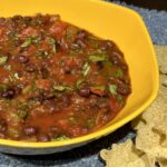 easy black bean salsa dip ; gluten-free and vegan