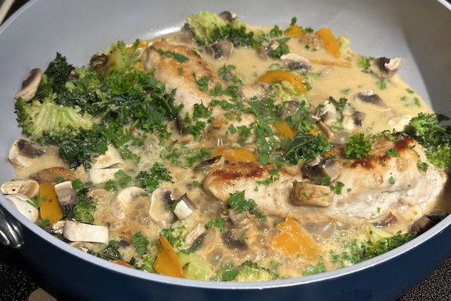 easy dijon chicken breasts with mushrooms