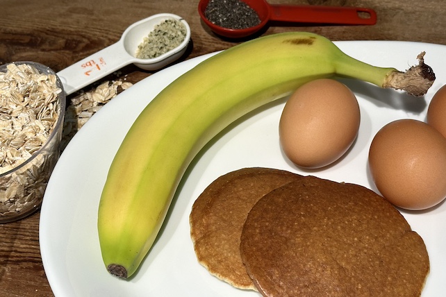 easy protein oat pancakes