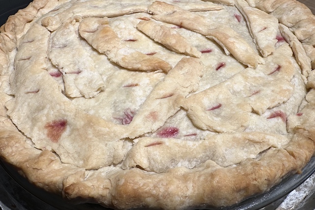 homemade raspberry pie, dairy, egg, nut, and soy-free