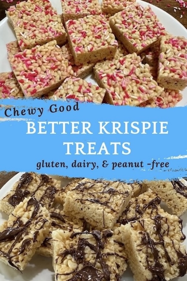 easy gluten, dairy, and peanut-free krispie treats
