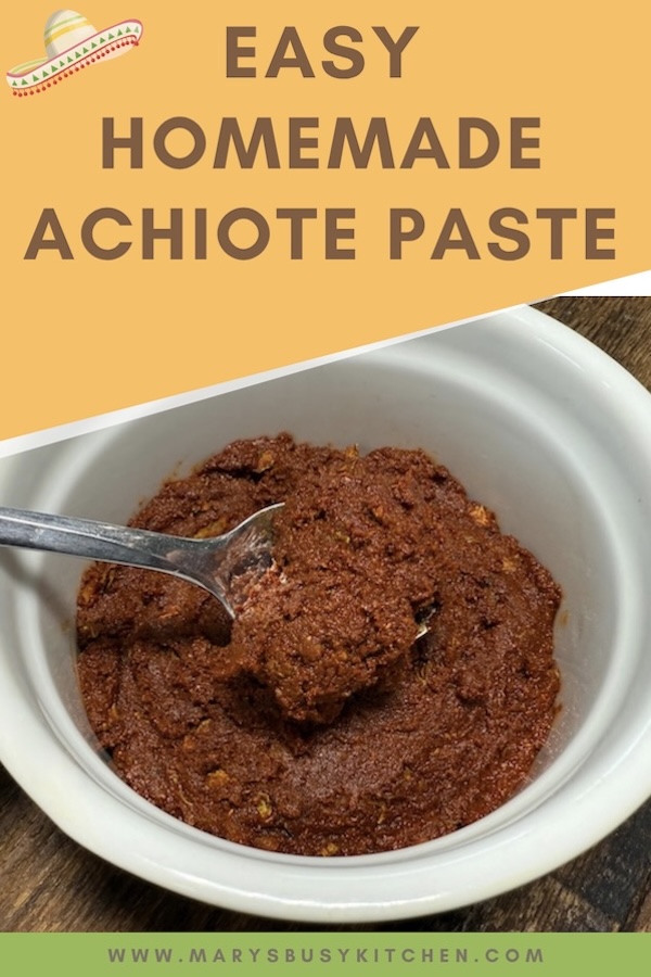 homemade achiote paste