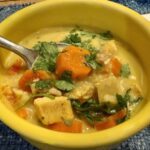 easy coconut chicken and rice soup