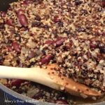 Red Inca Quinoa and bean tacos