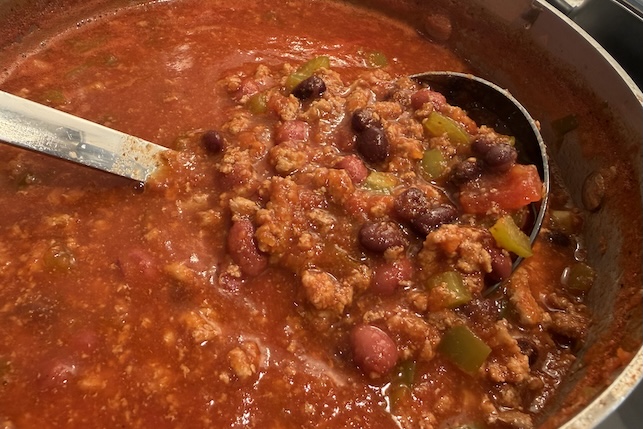 hearty chorizo chili