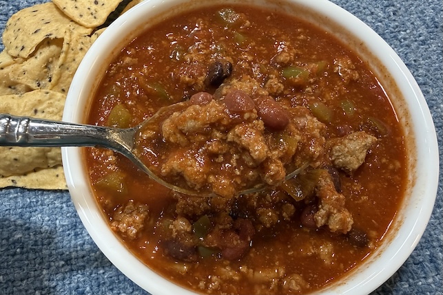 hearty chorizo chili