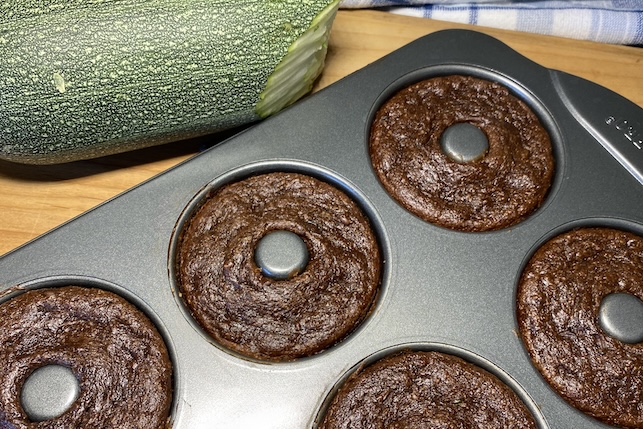 Baked gluten-free, allergy-friendly zucchini donuts