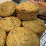 gluten and dairy-free zucchini muffins with cranberries